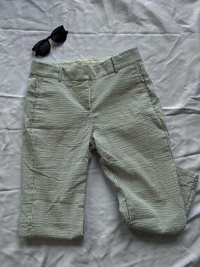 J Crew Seersucker Striped Pants
